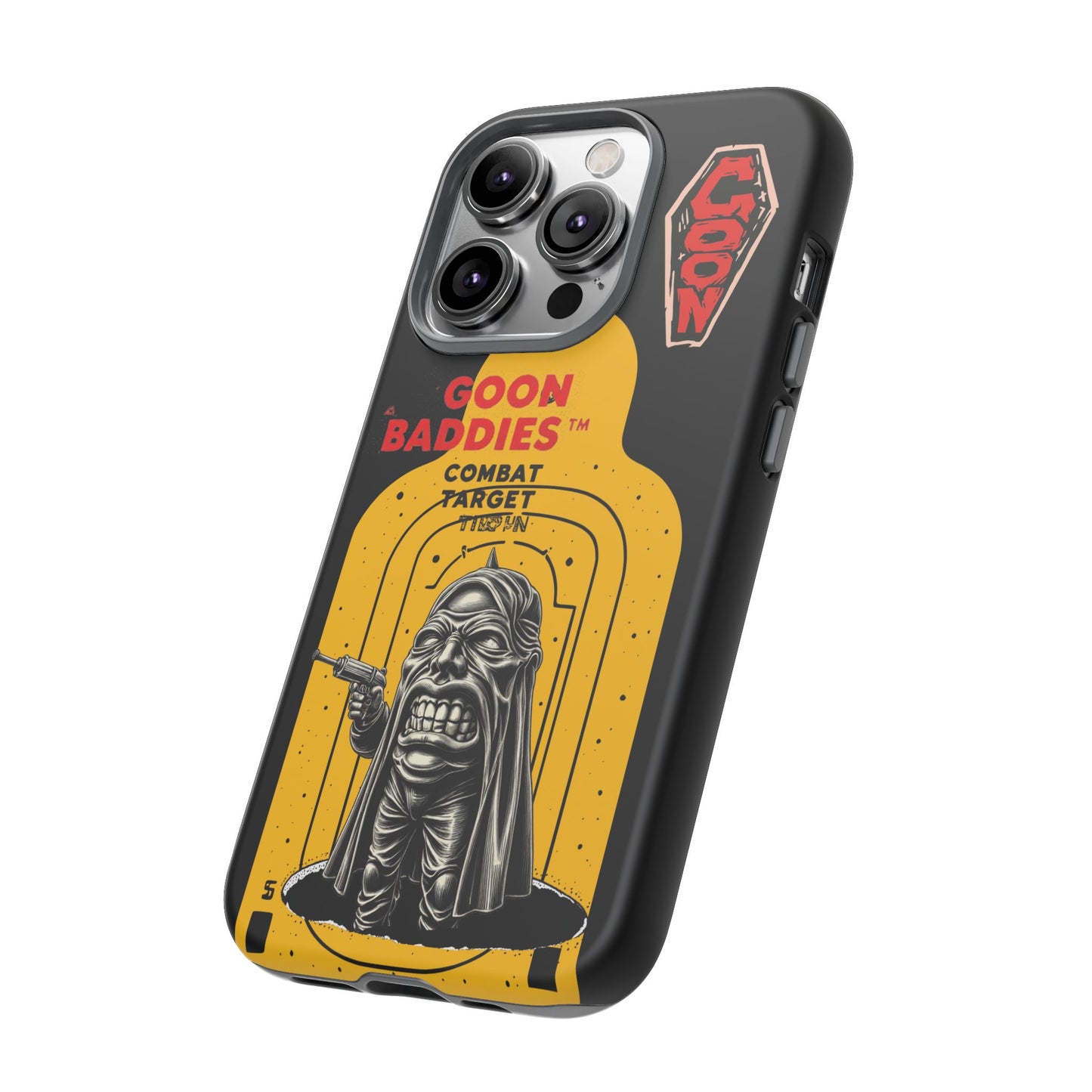 Tough Cases - Goon Baddies Phone Case, Unique Combat Target Design, Smartphone Accessories, Gift for Gamers, Customizable Style
