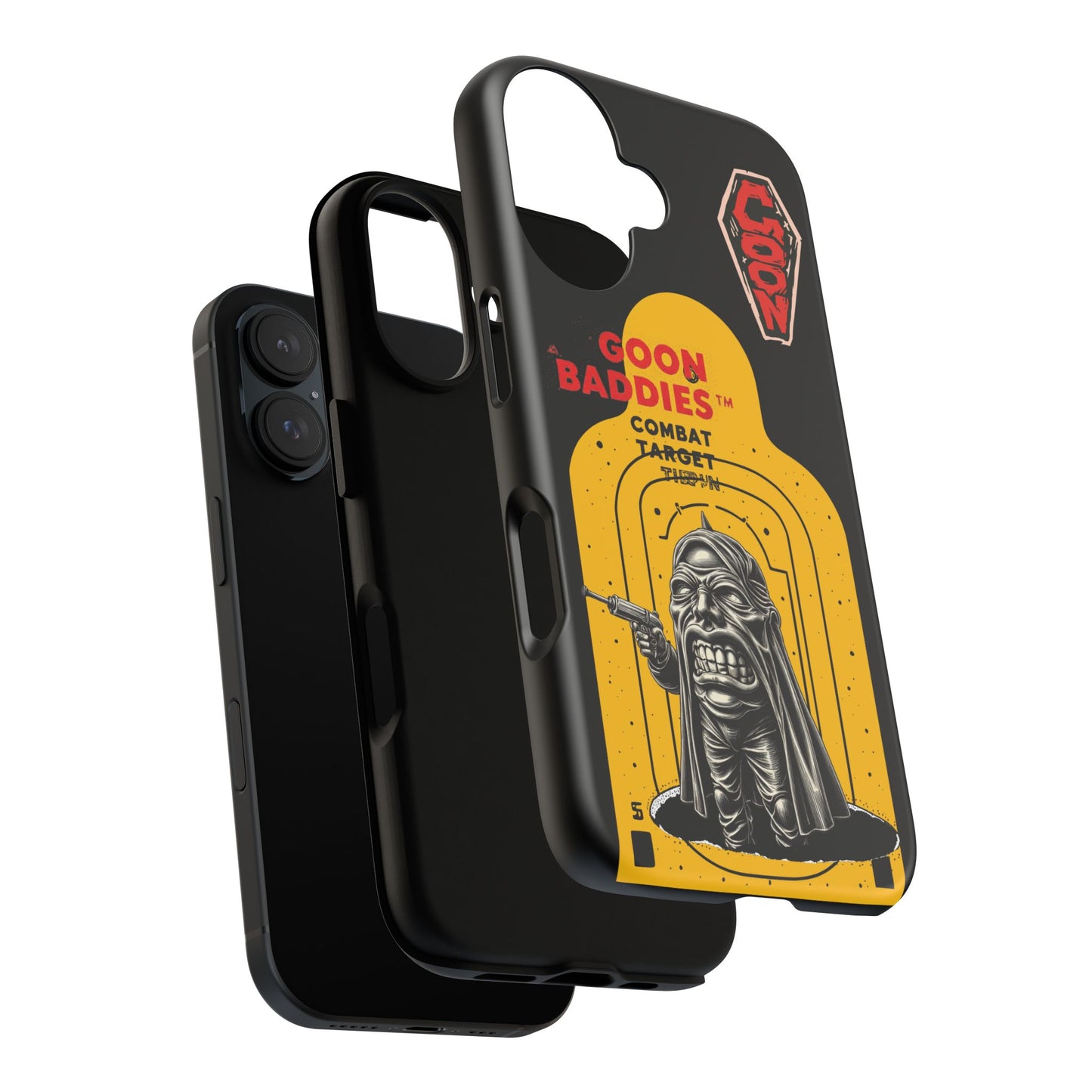 Tough Cases - Goon Baddies Phone Case, Unique Combat Target Design, Smartphone Accessories, Gift for Gamers, Customizable Style