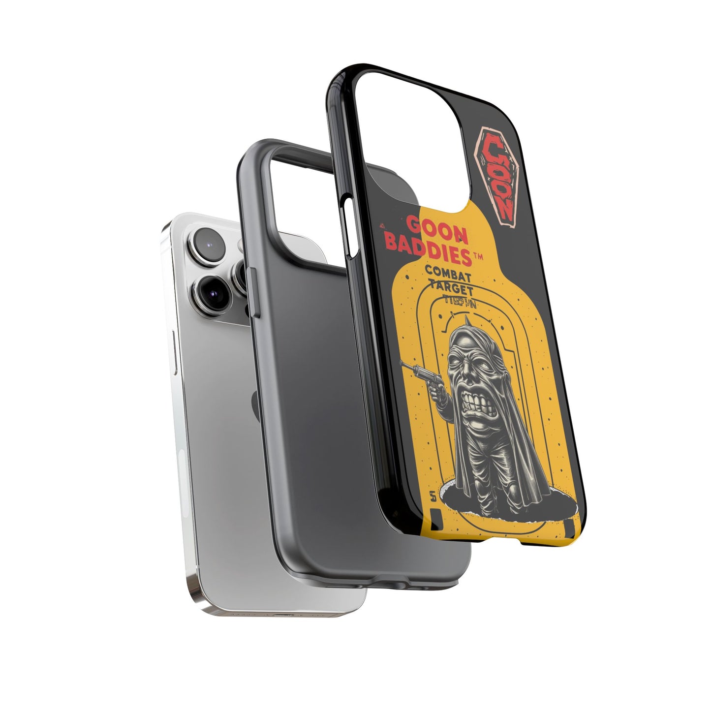 Tough Cases - Goon Baddies Phone Case, Unique Combat Target Design, Smartphone Accessories, Gift for Gamers, Customizable Style