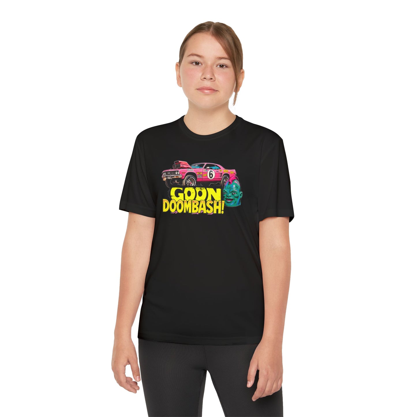 Youth Racing T-Shirt, Goons Goon Doombash Graphic Tee, Kids Car Enthusiast Apparel, Perfect for Birthdays, Race Days, or Everyday Fun