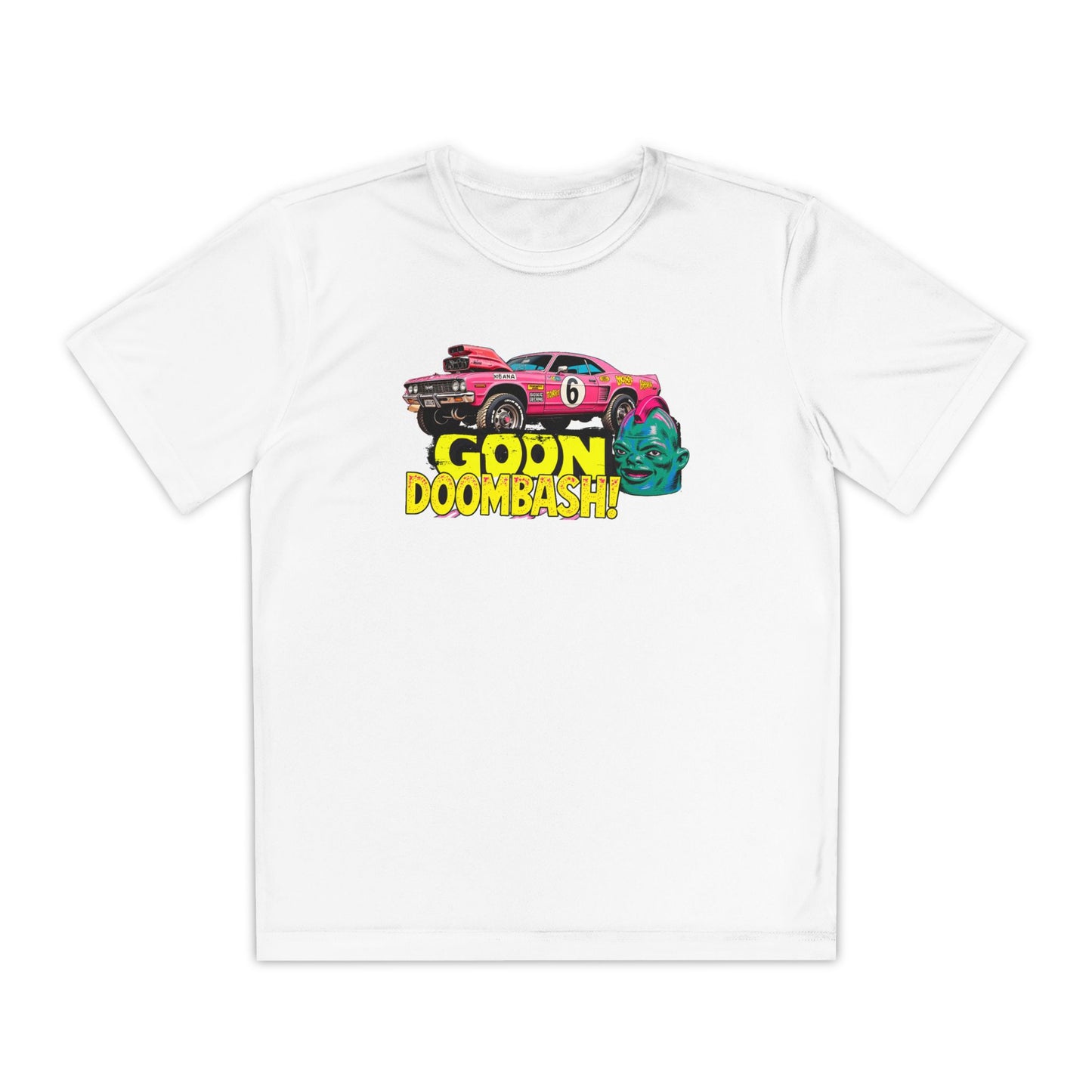 Youth Racing T-Shirt, Goons Goon Doombash Graphic Tee, Kids Car Enthusiast Apparel, Perfect for Birthdays, Race Days, or Everyday Fun