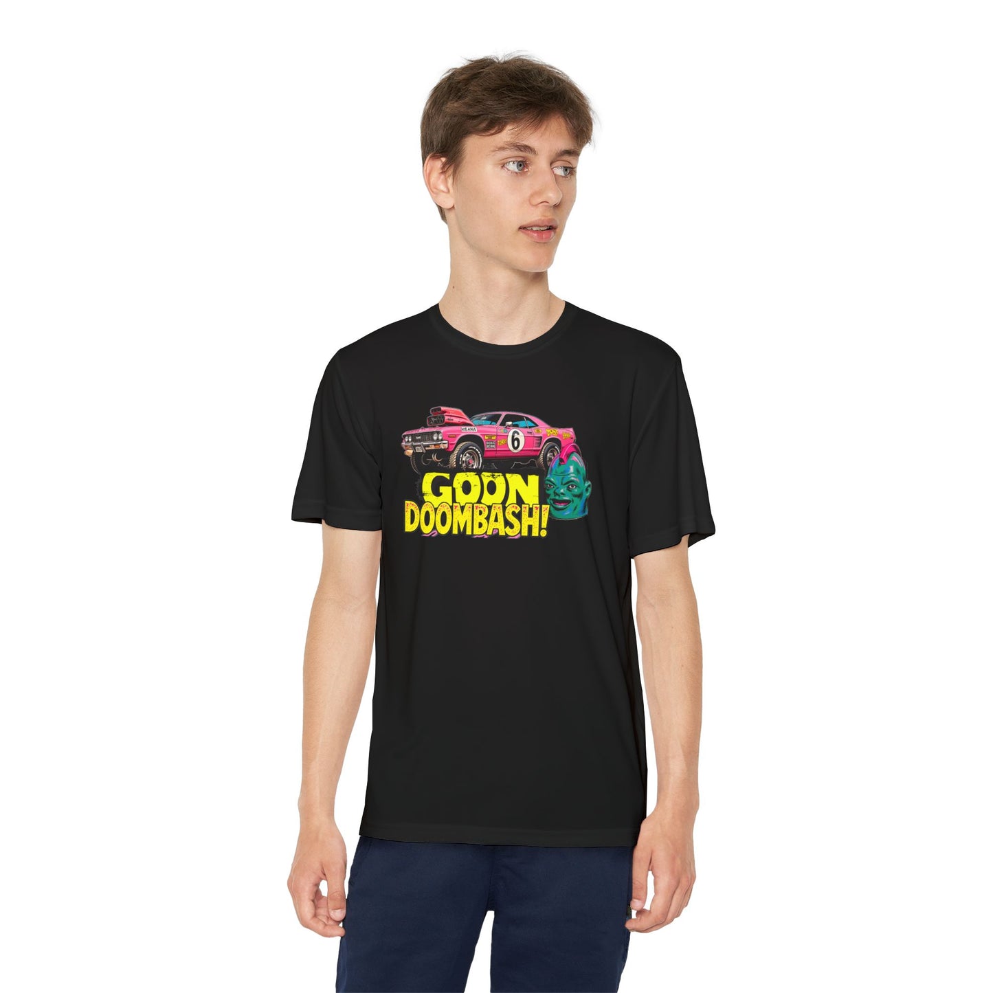 Youth Racing T-Shirt, Goons Goon Doombash Graphic Tee, Kids Car Enthusiast Apparel, Perfect for Birthdays, Race Days, or Everyday Fun